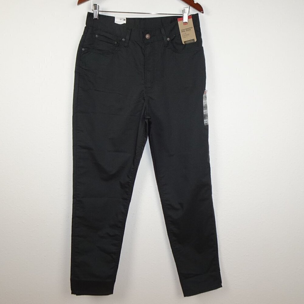 Levi's Mom Jeans Women's Size 31x30 Black Blended Fabric READ MEASUREMENTS